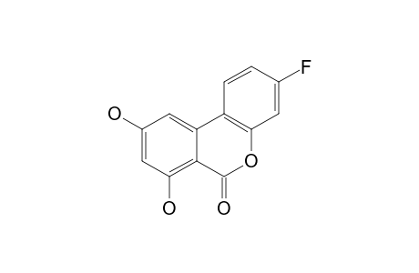 3-FLUORO-7,9-DIHYDROXY-6-H-BENZO-[C]-CHROMEN-6-ONE