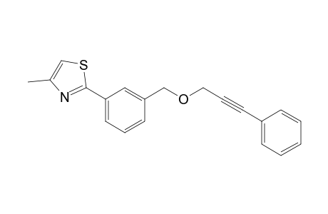 4-Methyl-2-[(3-phenylprop-2-ynyloxy)methylphenyl]thiazole