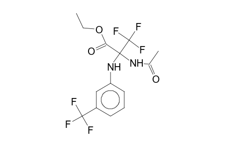 2-Acetamido-3,3,3-trifluoro-2-[3-(trifluoromethyl)anilino]propanoic acid ethyl ester