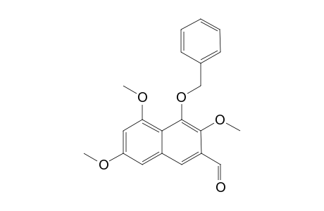 3,5,7-trimethoxy-4-phenylmethoxy-2-naphthalenecarboxaldehyde