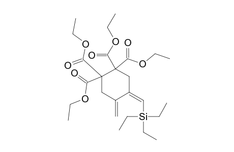 (Z)-1,1,2,2-TETRACARBOETHOXY-4-METHYLENE-5-(TRIETHYLSILYLMETHYLENE)-CYCLOHEXANE