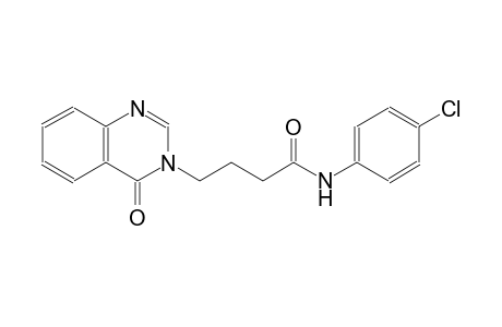 3-quinazolinebutanamide, N-(4-chlorophenyl)-3,4-dihydro-4-oxo-