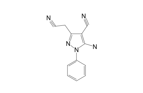 5-AMINO-4-CYANO-1-PHENYLPYRAZOLE-3-ACETONITRILE