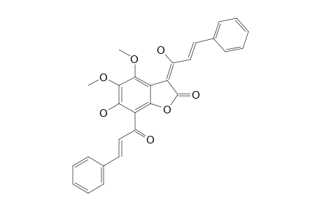 DIDYMOCALYXIN-B;3-[(1E,2E)-1-HYDROXY-3-PHENYLPROP-2-ENYLIDENE]-7-(2E-3-PHENYLPROP-2-ENOYL)-6-HYDROXY-4,5-DIMETHOXYBENZO-[B]-FURAN-2-ONE