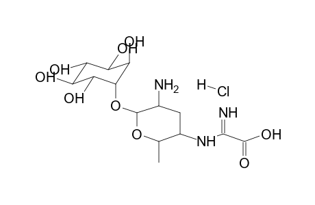 D-CHIRO-INOSITOL, 3-O-[2-AMINO-4-(CARBOXYIMINOMETHYL)AMINO-2,3,4,6-T