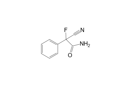 Benzyl-.alpha.-fluoro-.alpha.-amidocarbonitrile