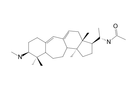 N(20)-ACETYLBUXAMINE-G;(20S)-20-ACETYLAMINO-3-BETA-METHYLAMINO-9,10-SECO-BUXA-9(11),10(19)-DIENE