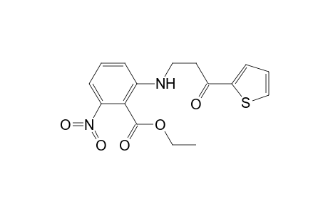 Benzoic acid, 2-nitro-6-[[3-oxo-3-(2-thienyl)propyl]amino]-, ethyl ester