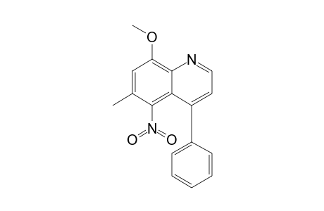 8-Methoxy-6-methyl-5-nitro-4-phenylquinoline