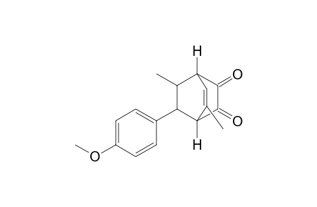 exo-8-(4-Methoxyphenyl)-5,7-trans-dimethylbicyclo[2.2.2]oct-5-en-2,3-dione