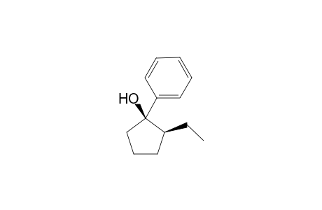 1-Phenyl-c-2-ethylcyclopentan-r-1-ol