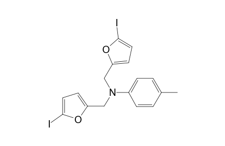 N,N-bis[5'-iodo-2'-furfuryl)-p-toluidine