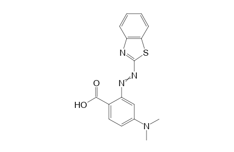 2-(2-Benzothiazolyl)azo-4-(n,n-dimethyl)aminobenzoic acid