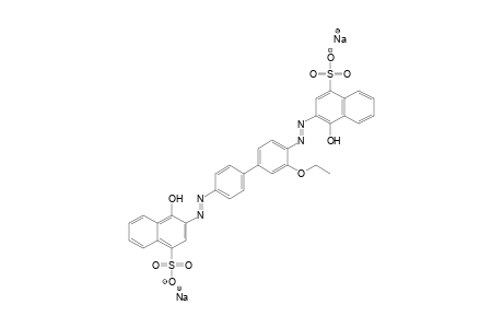 1-Naphthalenesulfonic acid, 3,3'-[(3-ethoxy[1,1'-biphenyl]-4,4'-diyl)bis(azo)]bis[4-hydroxy-, disodium salt