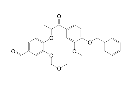 Benzaldehyde, 3-(methoxymethoxy)-4-[2-[3-methoxy-4-(phenylmethoxy)phenyl]-1-methyl- 2-oxoethoxy]-