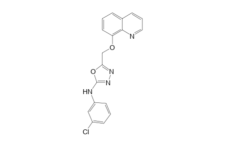 N-(3-Chlorophenyl)-5-((quinolin-8-yloxy)methyl)-1,3,4-oxadiazol-2-amine