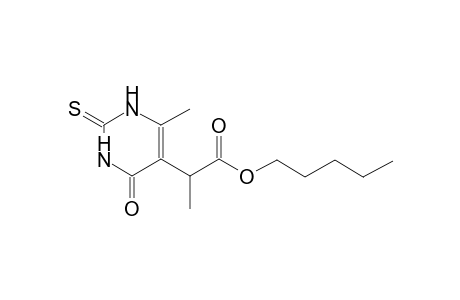 pentyl 2-(6-methyl-4-oxo-2-thioxo-1,2,3,4-tetrahydro-5-pyrimidinyl)propanoate