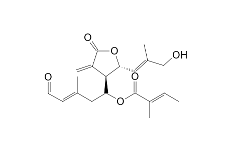 [2R-[2.alpha.(E),3.beta.(Z,E)]]-3-methyl-5-oxo-1-[tetrahydro-2-(3-hydroxy-2-methyl-1-propenyl)-4-methylene-5-oxo-3-furanyl]-3-pentenyl ester of 2-methyl-2-butenoic acid