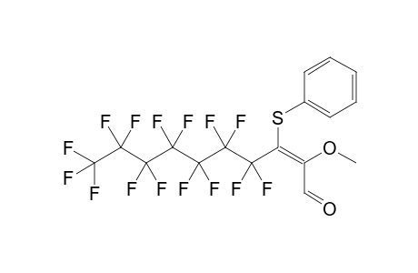 (Z)-3-(Pentadecifluoroheptyl)-2-methoxy-3-phenylthiopropenal
