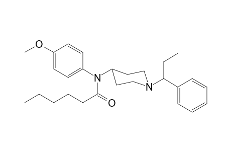 N-4-Methoxyphenyl-N-[1-(1-phenylpropyl)piperidin-4-yl]hexanamide