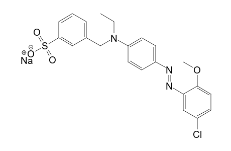 Benzenesulfonic acid, 3-[[[4-[(5-chloro-2-methoxyphenyl)azo]Phenyl]ethylamino]methyl]-, sodium salt