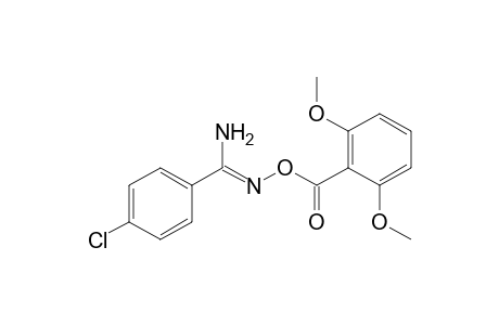 4-Chloro-N'-[(2,6-dimethoxybenzoyl)oxy]benzenecarboximidamide