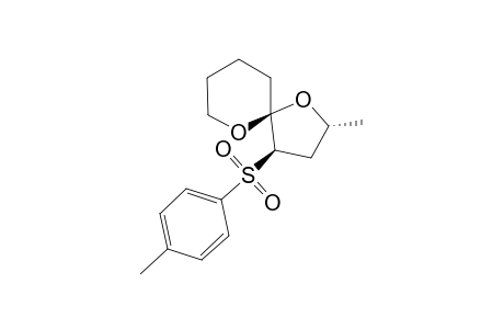 (2R*,4R*,5S*)-2-Methyl-4-(para-toluenesulfonyl)-1,6-dioxaspiro[4.5]decane