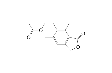1(3H)-Isobenzofuranone, 6-[2-(acetyloxy)ethyl]-5,7-dimethyl-