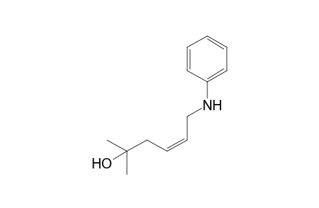 (Z)-6-Anilino-2-methyl-4-hexen-2-ol