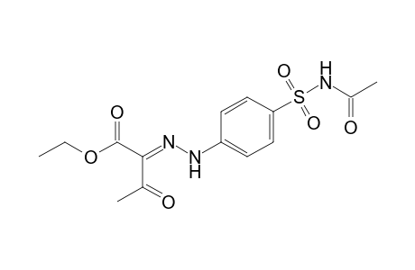 2,3-dioxobutyric acid, ethyl ester, 2-{[p-(acetylsulfamoyl)phenyl]hydrazone}