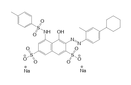 2,7-Naphthalenedisulfonic acid, 3-[(4-cyclohexyl-2-methylphenyl)azo]-4-hydroxy-5-[[(4-methylphenyl)sulfonyl]amino]-, disodium salt