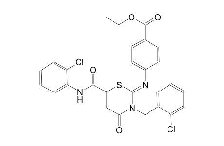 ethyl 4-{[(2Z)-6-[(2-chloroanilino)carbonyl]-3-(2-chlorobenzyl)-4-oxotetrahydro-2H-1,3-thiazin-2-ylidene]amino}benzoate