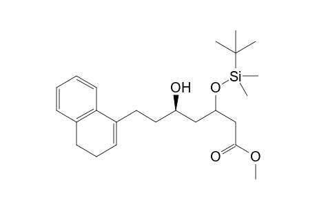 Methyl (5R)-3-[(t-butyldimethylsilyl)oxy]-5-hydroxy-7-(3',4'-dihydro-1'-naphthyl)heptanoate
