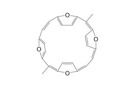 5,16-Dimethyl-1,4 : 6,9 : 12,15 :17,20-tetraepoxy-[22]annulene