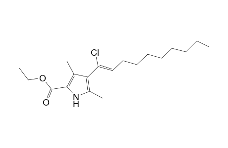 Pyrrole-2-carboxylic acid, 4-(1-chlorodec-1-enyl)-3,5-dimethyl-, ethyl ester