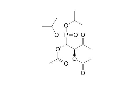Phosphonic acid, [1,2-bis(acetyloxy)-3-oxobutyl]-, bis(1-methylethyl) ester, (R*,R*)-(.+-.)-