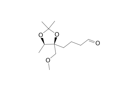 (4'R*,5'RS)-4-(2',2',5'-Triimethyl-4'-methoxymethyl-1',3'-dioxolan-4'-yl)butanal