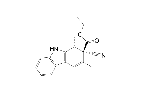 1H-Carbazole-2-carboxylic acid, 2-cyano-2,9-dihydro-1,3-dimethyl-, ethyl ester, trans-