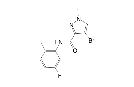 4-bromo-N-(5-fluoro-2-methylphenyl)-1-methyl-1H-pyrazole-3-carboxamide