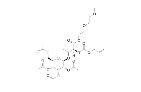 N-(ALLYLOXYCARBONYL)-O-(2,3,4,6-TETRA-O-ACETYL-BETA-D-GLUCOPYRANOSYL)-L-THREONINE-(METHOXYETHOXY)-ETHYLESTER
