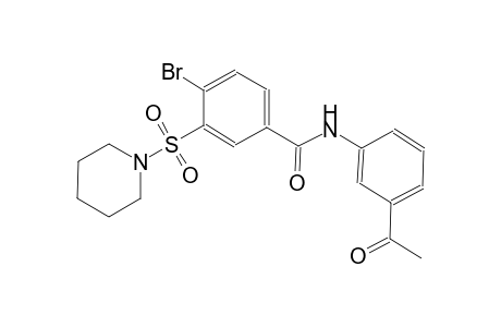 benzamide, N-(3-acetylphenyl)-4-bromo-3-(1-piperidinylsulfonyl)-