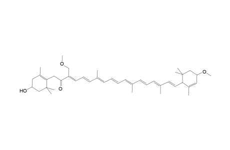 .alpha.-Carotene, 7,8-dihydro-3-hydroxy-3',19-dimethoxy-8-oxo-, all-trans-