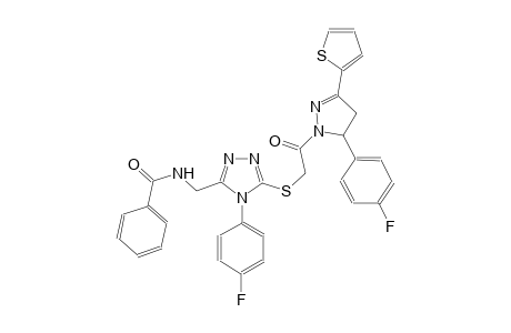 benzamide, N-[[4-(4-fluorophenyl)-5-[[2-[5-(4-fluorophenyl)-4,5-dihydro-3-(2-thienyl)-1H-pyrazol-1-yl]-2-oxoethyl]thio]-4H-1,2,4-triazol-3-yl]methyl]-