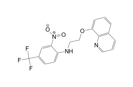 benzenamine, 2-nitro-N-[2-(8-quinolinyloxy)ethyl]-4-(trifluoromethyl)-