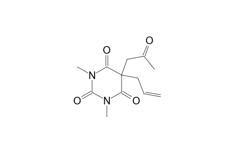 1,3-Dimethyl-5-(2-oxidanylidenepropyl)-5-prop-2-enyl-1,3-diazinane-2,4,6-trione