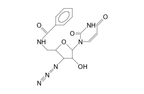 1-(3-Azido-5-benzamido-3,5-dideoxy-B-D-arabinofuranosyl)uracil