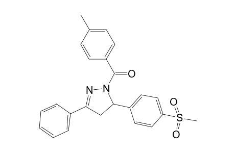 (5-(4-(methylsulfonyl)phenyl)-3-phenyl-4,5-dihydro-1H-pyrazol-1-yl)(p-tolyl)methanone