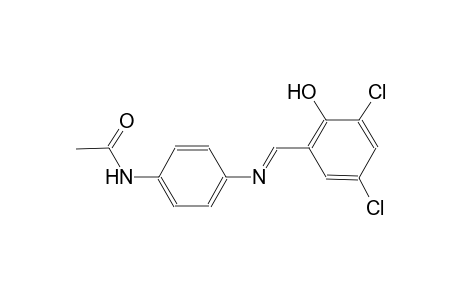 acetamide, N-[4-[[(E)-(3,5-dichloro-2-hydroxyphenyl)methylidene]amino]phenyl]-