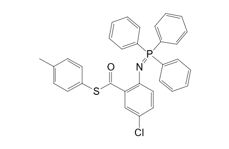 S-(4-METHYLPHENYL)-5-CHLORO-2-(TRIPHENYLPHOSPHORANYLIDENEAMINO)-THIOBENZOATE