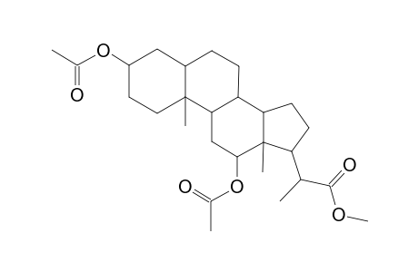 Pregnane-20-carboxylic acid, 3,12-bis(acetyloxy)-, methyl ester, (3.alpha.,5.beta.,12.alpha.,20S)-